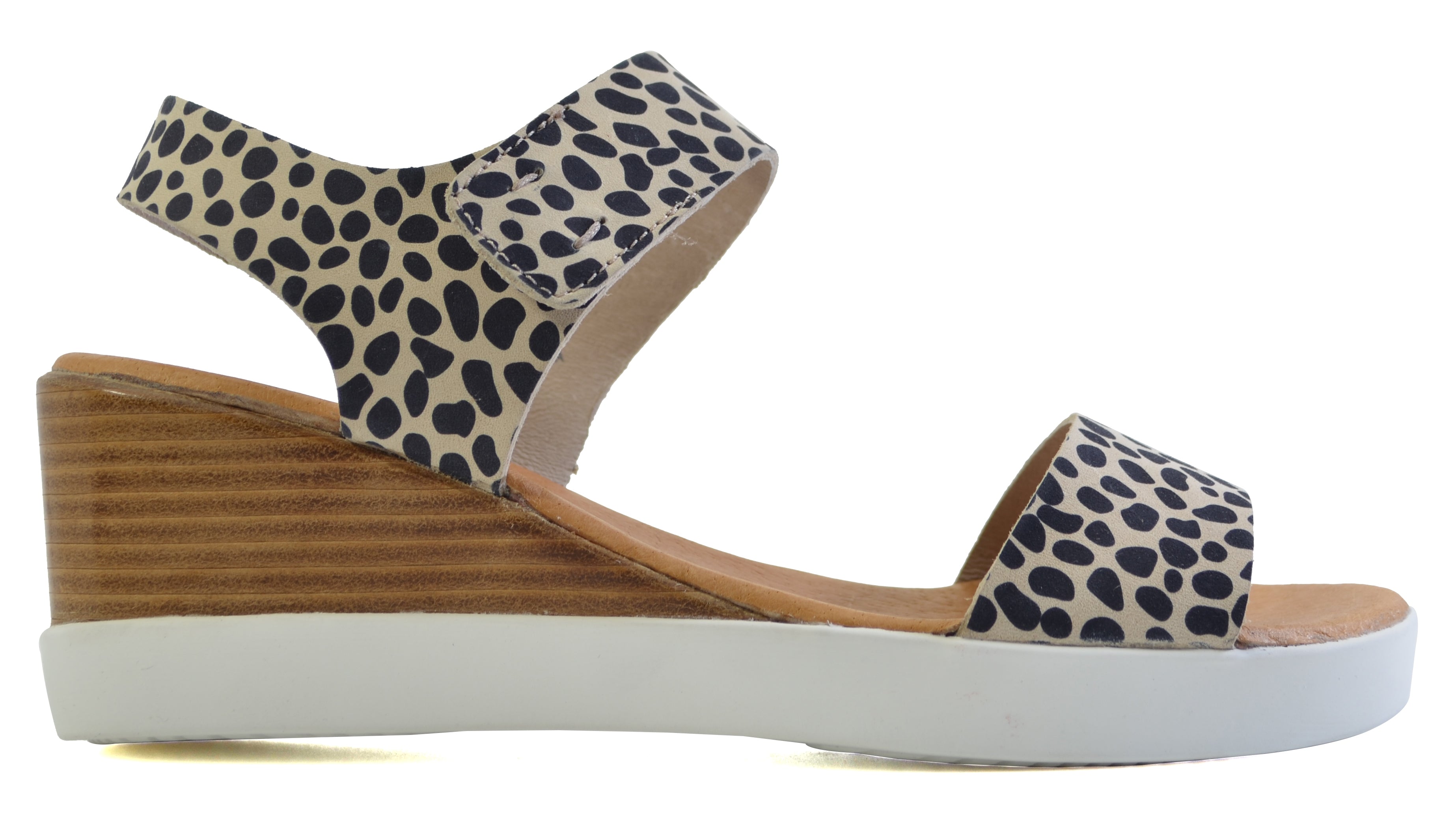 EMMANUEL BROWN ANIMAL PRINTED LEATHER
