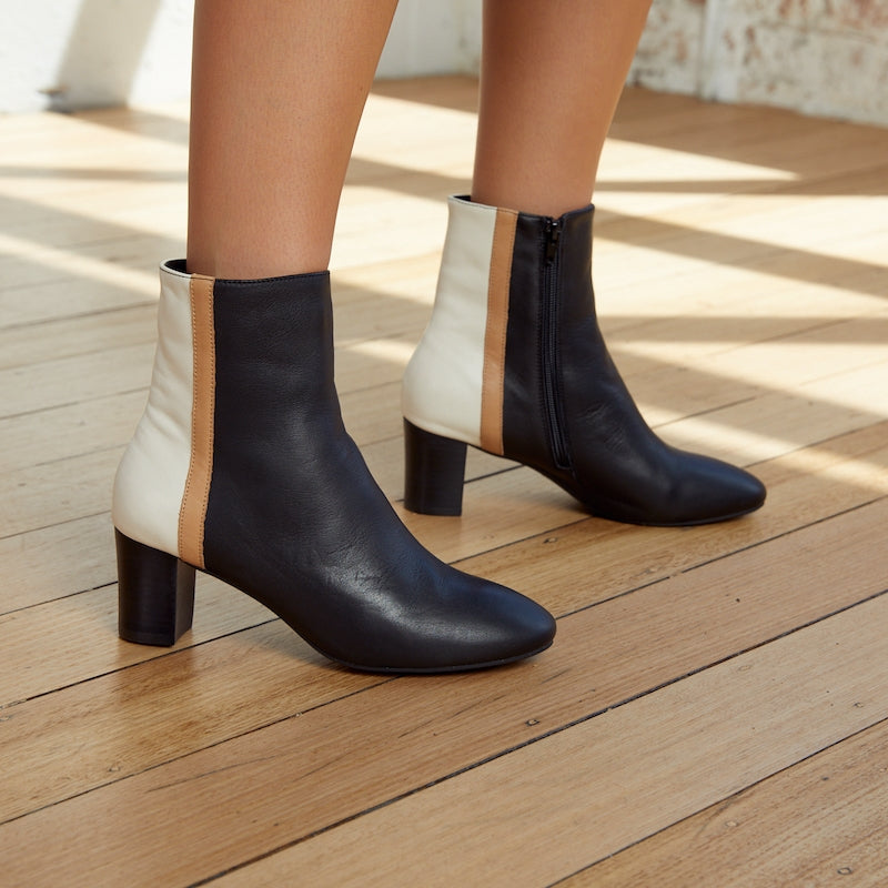 BABEL BLACK CAMEL STRIPE