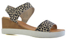 EMMANUEL BROWN ANIMAL PRINTED LEATHER